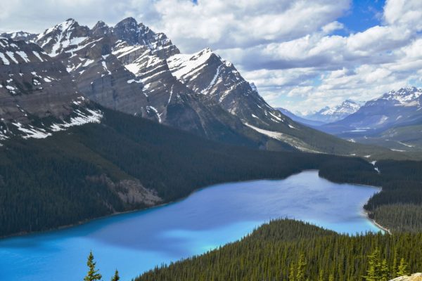 Neuvěřitelně modré Peyto Lake