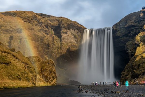 Vodopád Skógafoss, Island